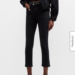 Agolde Riley high rise straight leg jeans